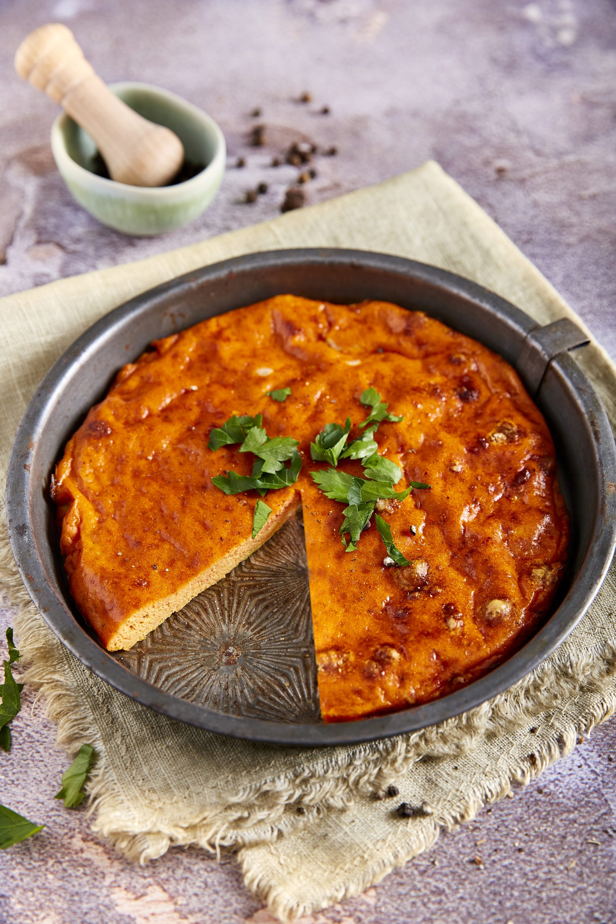 Lettvint frittata med tomatpuré