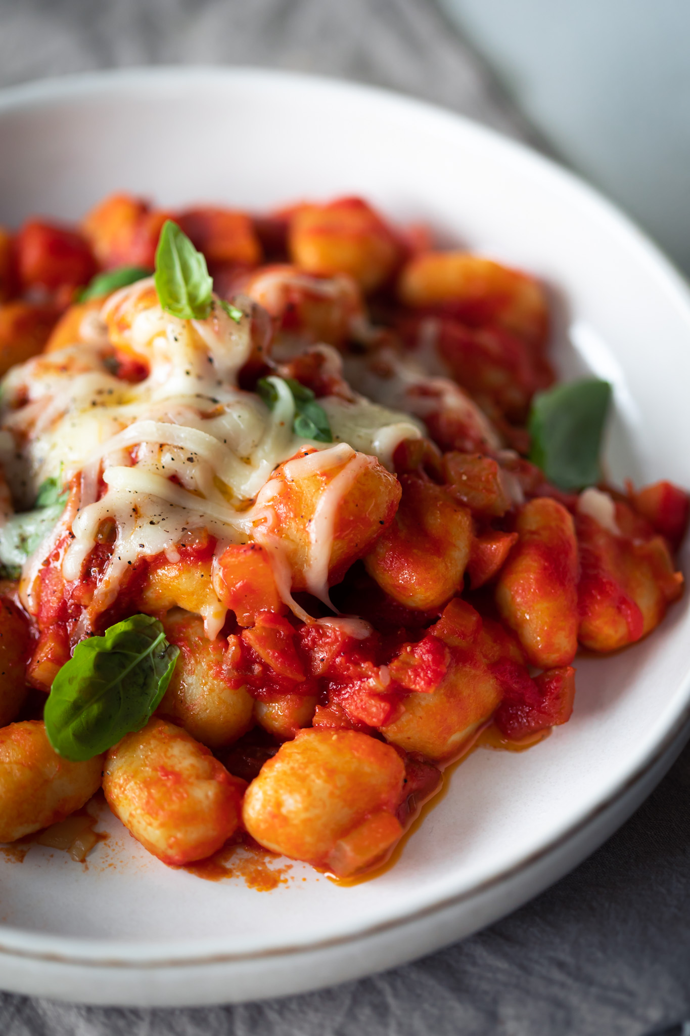 Potato dumplings with soffritto