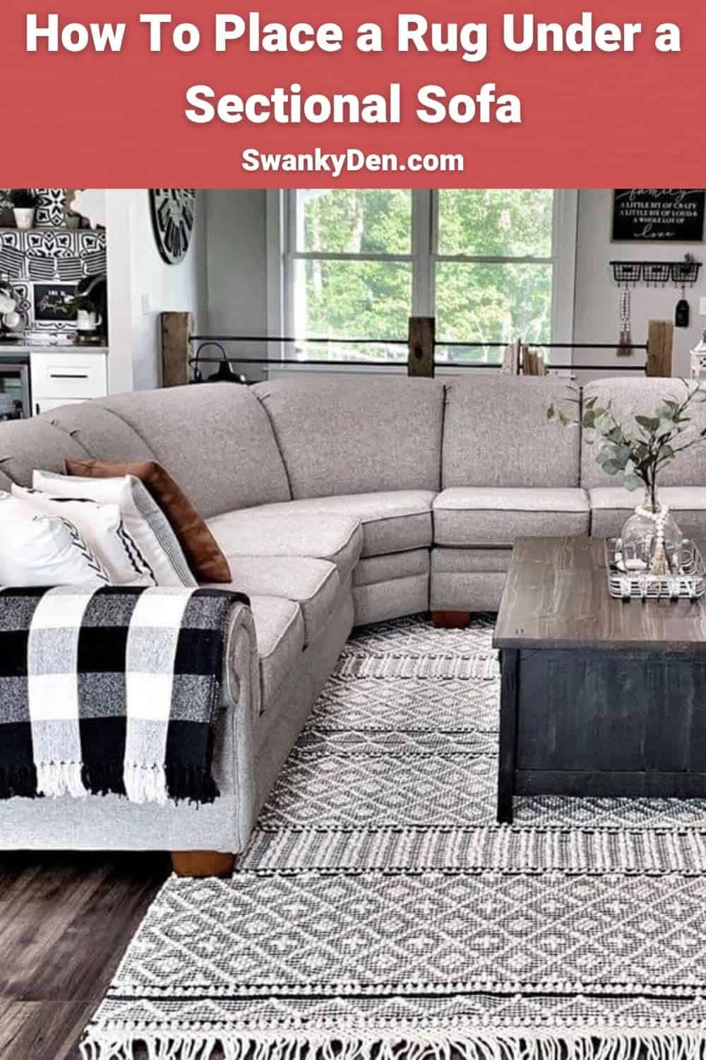 How To Place A Rug Under Sectional Sofa Syden Com A Rug Under Sectional Sofa, What Size Rug For A Sectional Sofa