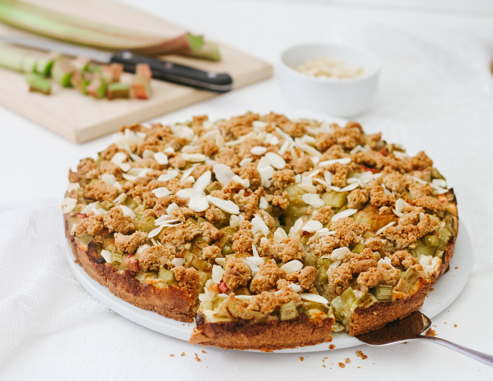Rhabarber-Topfen-Kuchen