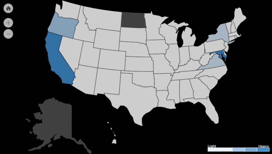The Soccer Sidelines Listener Map US