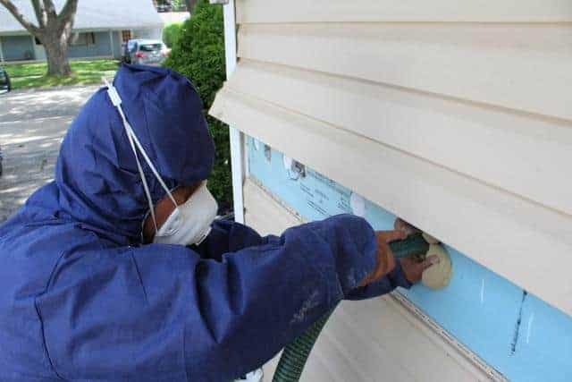 Wall Insulation from Exterior