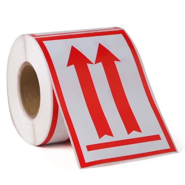 This Side Up Sign Warning Label Stickers - Labels and Ribbons