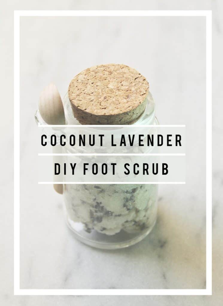 Say goodbye to rough heels with a handmade softening coconut lavender foot scrub!