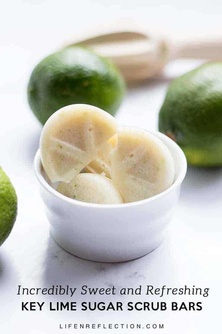 Refreshingly Sweet Key Lime DIY Sugar Scrub Bars are sure to please! 