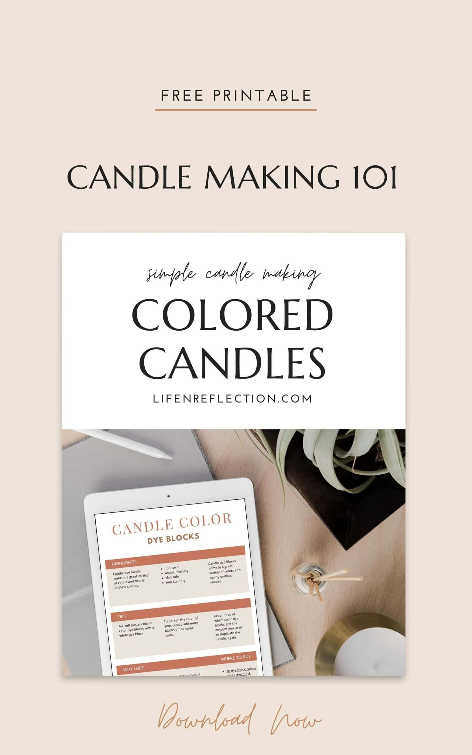 How to Color Candle Wax Colored Candles 3 Ways