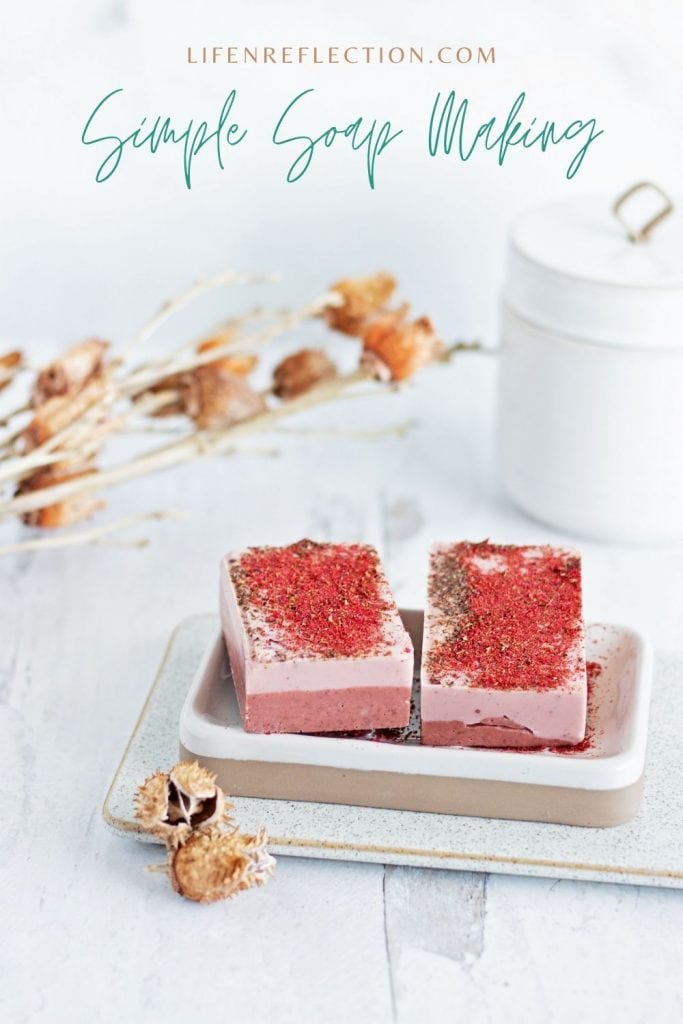 Make a pink clay soap bar of fruity, sweet French perfection today with our simple soap making tutorial. 