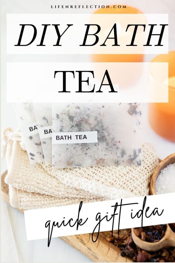 DIY Bath Tea Bags Last Minute Gift Idea
