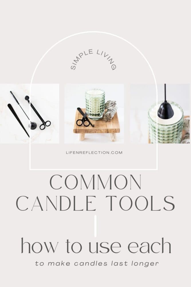 Here are three common candle tools you need and how to use each to make your candles last longer!