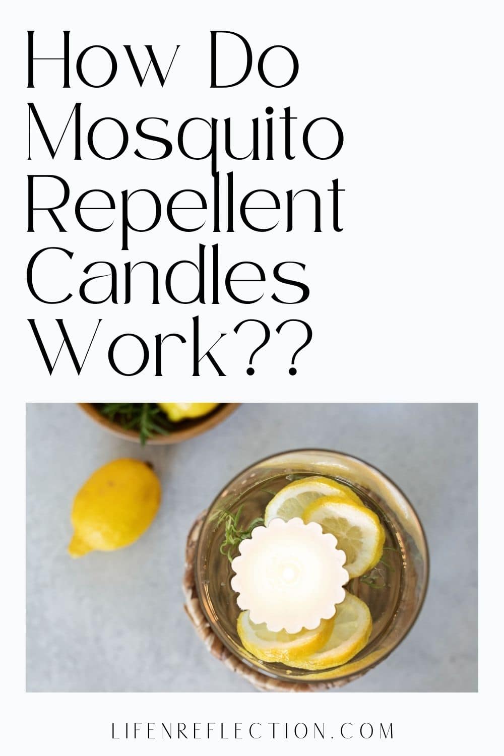 Floating Mosquito Repellent Candles DIY