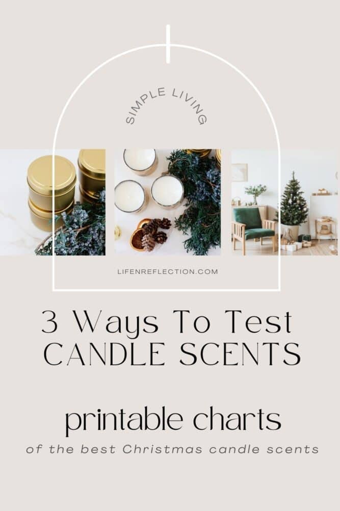 Here are three ways to test our Christmas candle scent recipes before making candles.