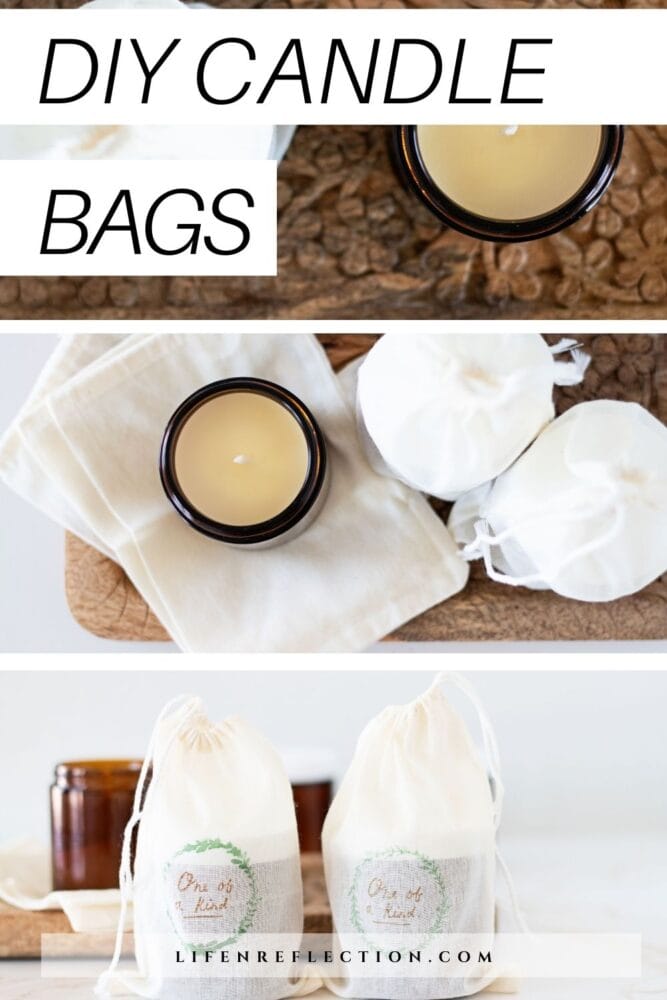 These natural cloth DIY candles bags are a simple inventive way to not only elevate your gift giving, but your candle brand too.