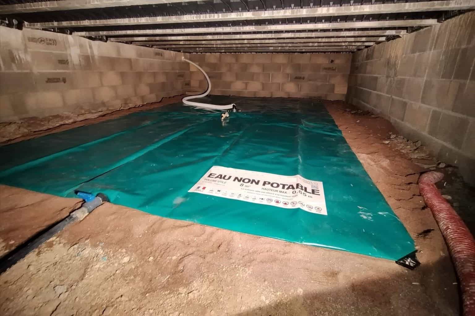 Réserve souple sous vide sanitaire Utilisation pour habitat et jardin — free download
