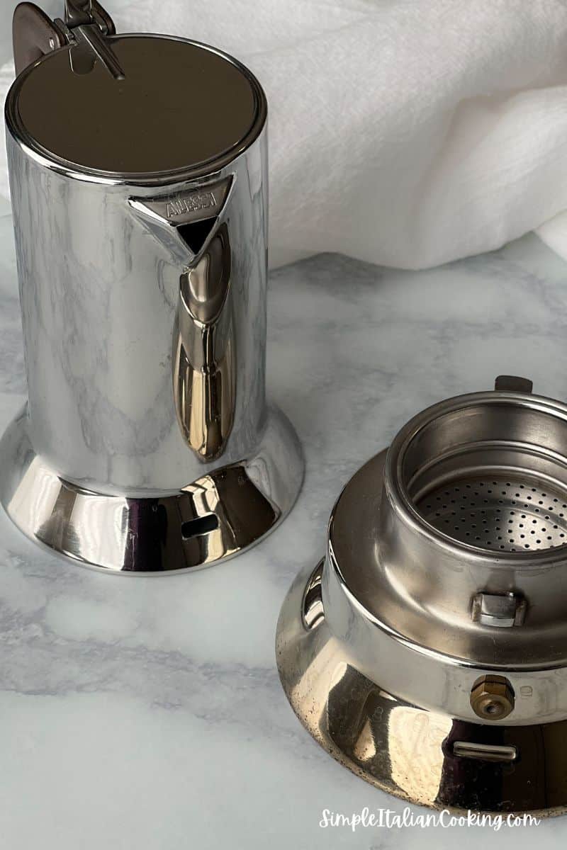 Alessi 9090 Stainless steel stovetop espresso maker