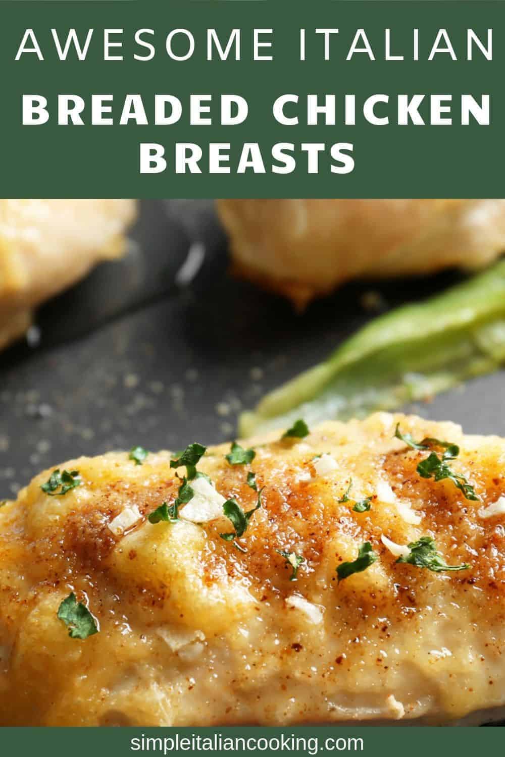 How to Make Crispy Breaded Chicken Breasts Italian Style in the Oven
