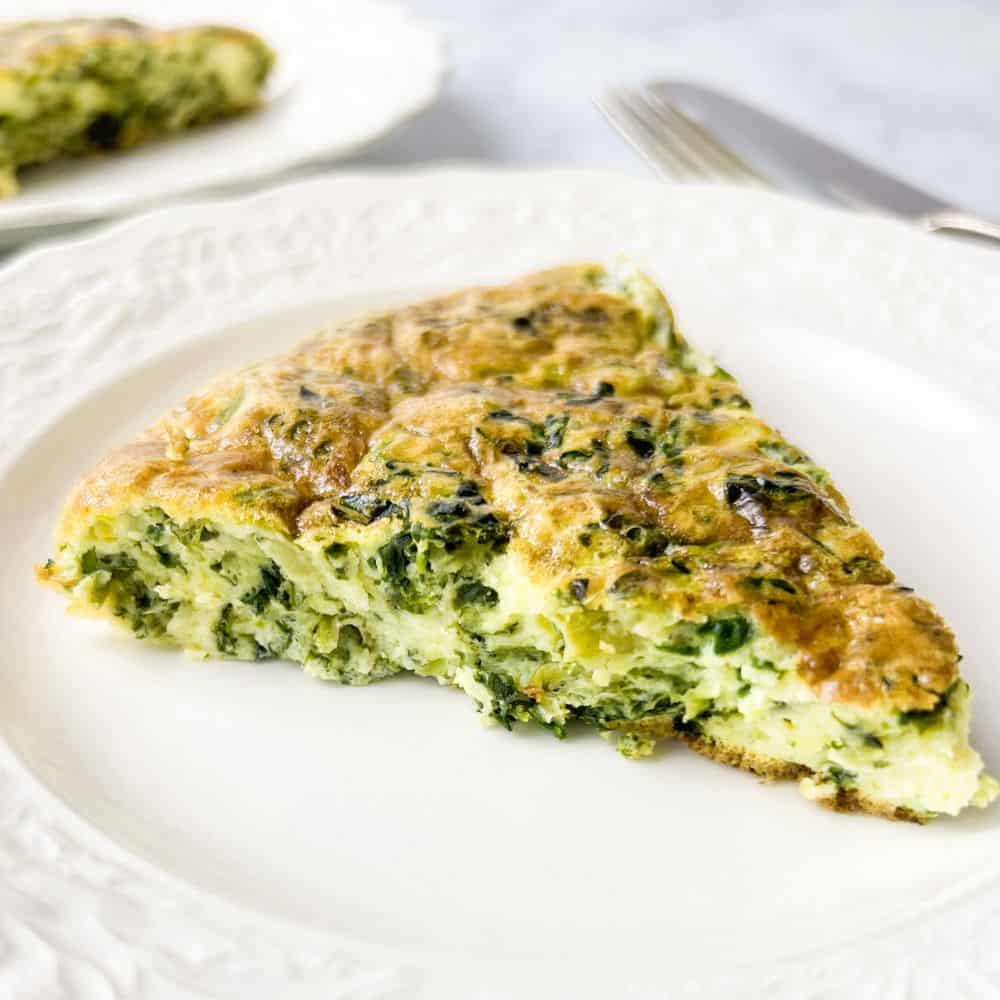 Easy Spinach Frittata (Italian-style) - Simple Italian Cooking