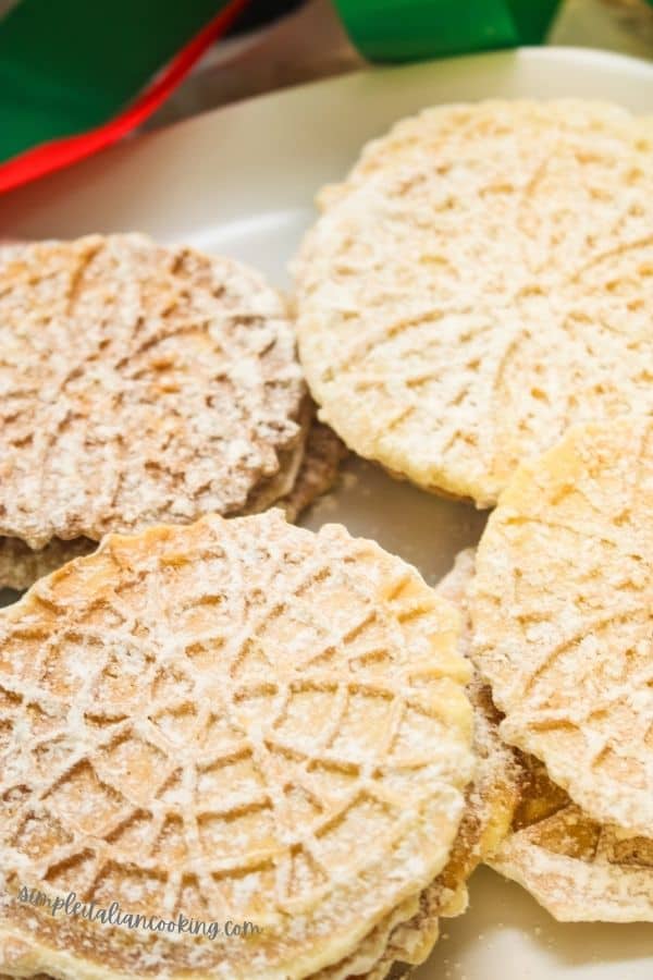 Easy Anise Pizzelle Recipe Traditional Italian Cookie Simple Italian