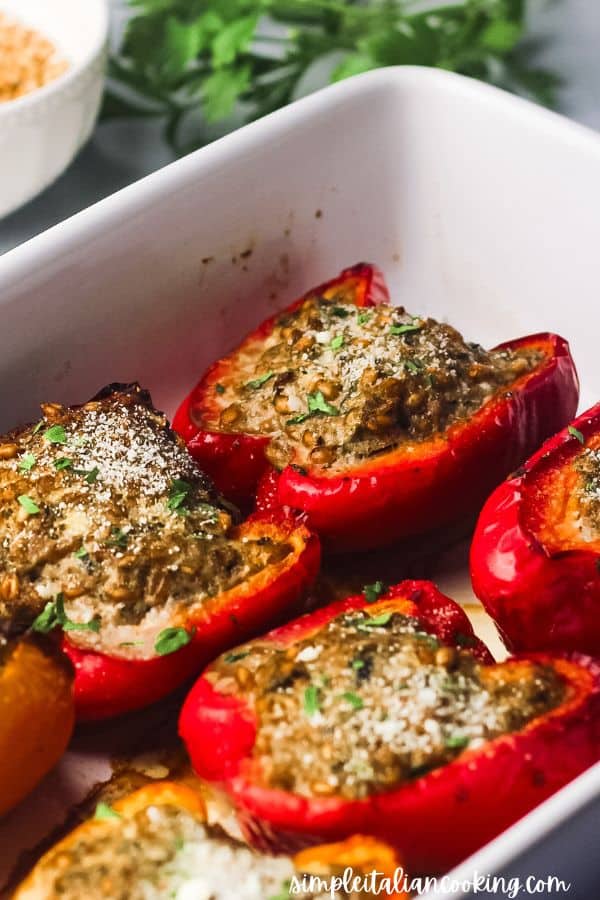 Easy Farro Stuffed Peppers: Italian-Style Recipe - Simple Italian Cooking