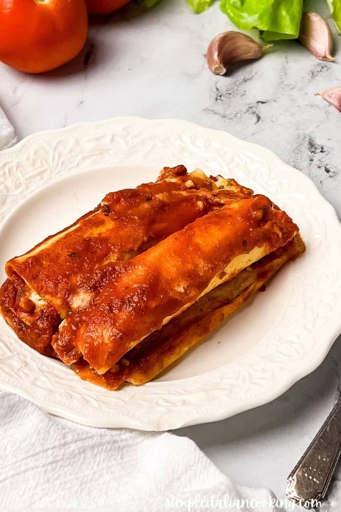 Best Manicotti Crepes Recipe Homemade Crespelle Simple Italian Cooking