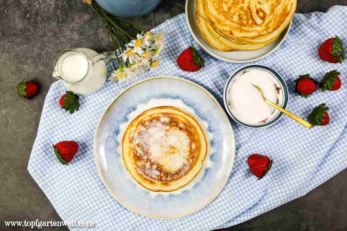 Grundrezept Fluffige Pfannkuchen mit Eischnee, extra flaumige Pancakes