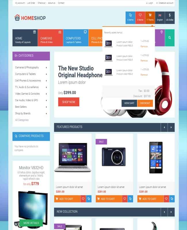 16+ HighQuality Electronics Website Templates Free & Premium - WP Freeware