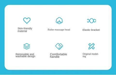 Alt: "Acuvick 6-Wheel Pressure Point Neck Massager and Shoulder Pain – "