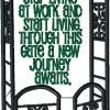 Visit Anytime Garden Saying Garden Gate with and without knockdown - Image 2