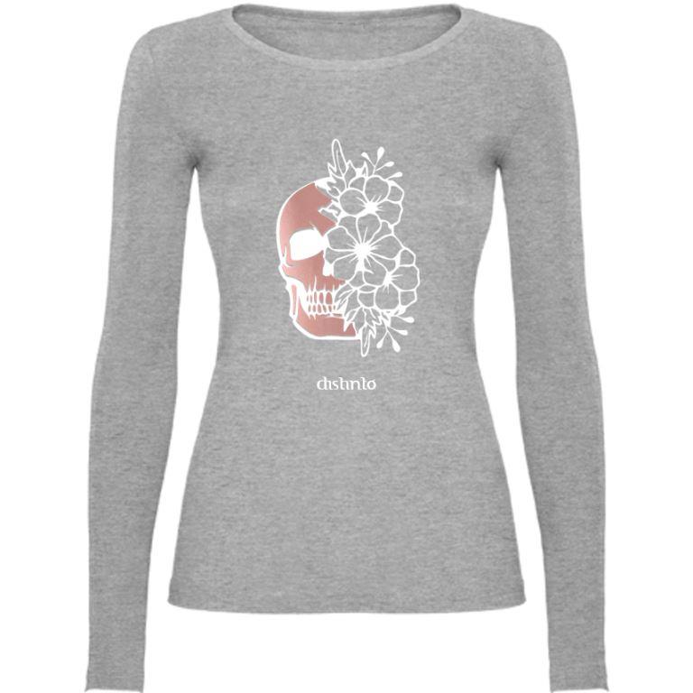 Caveira com Flores - Camisola Motard - Image 2