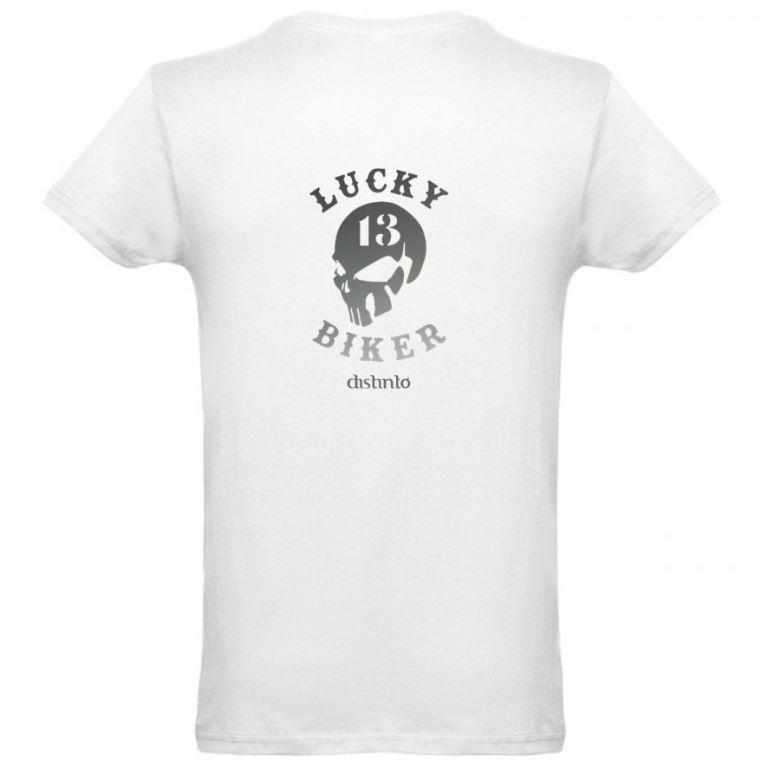 Lucky Biker (costas) - T-shirt Motard - Image 4