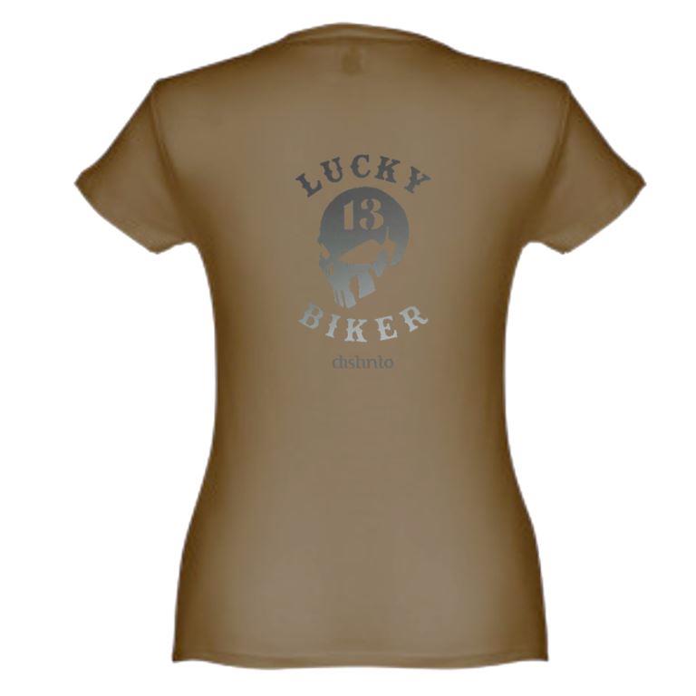 Lucky Biker (costas) - T-shirt Motard - Image 5