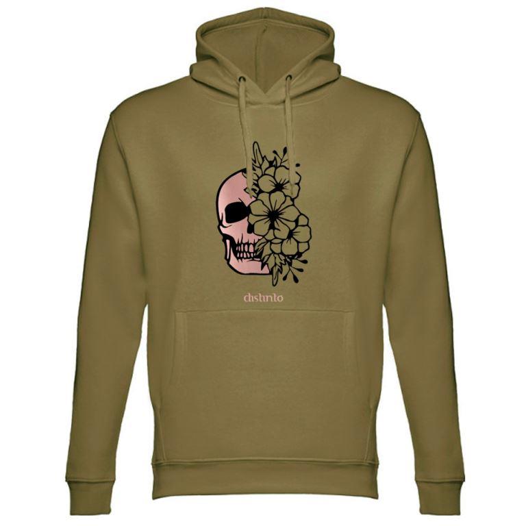 Caveira com Flores - Sweatshirt Motard - Image 4