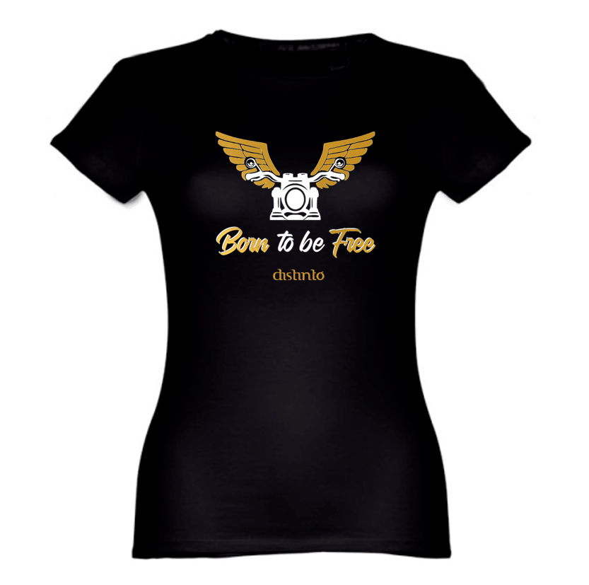 Born to be Free - T-shirt Motard - Image 3