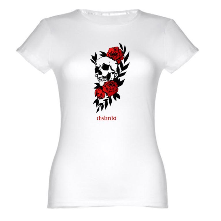 Skull - T-shirt Motard - Image 6