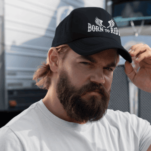 Boné Motard Born to Ride + Óculos de sol