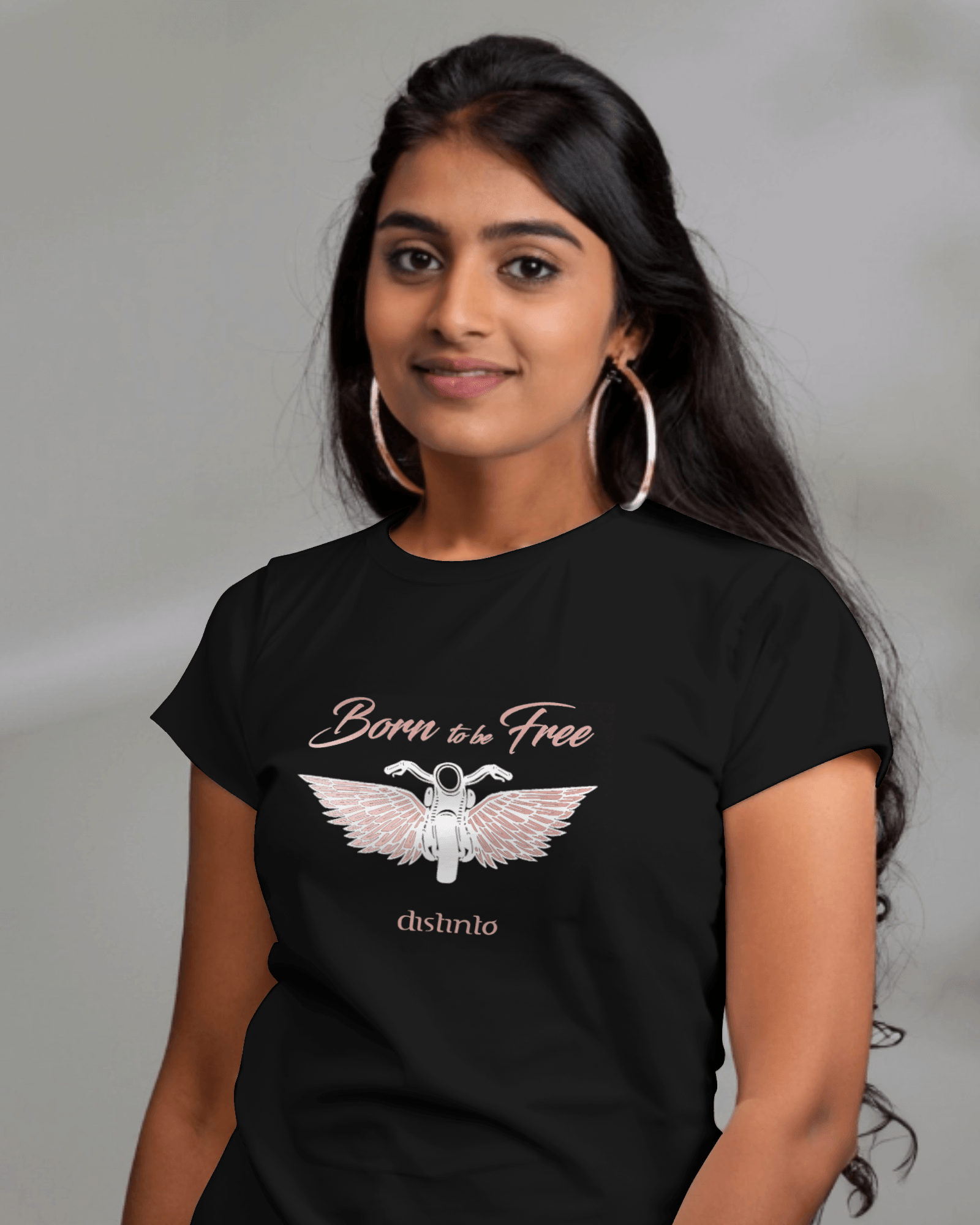 Born (to be) Free - T-shirt Motard