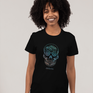 Caveira - T-shirt Motard