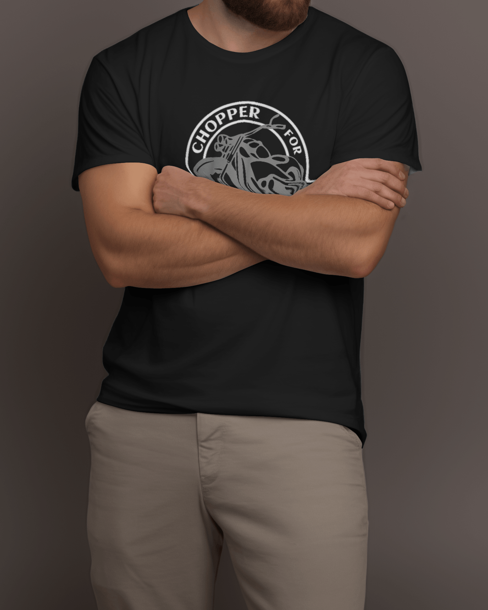 Chopper For Life - T-shirt Motard