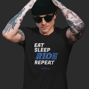 Eat, Sleep - T-shirt Motard