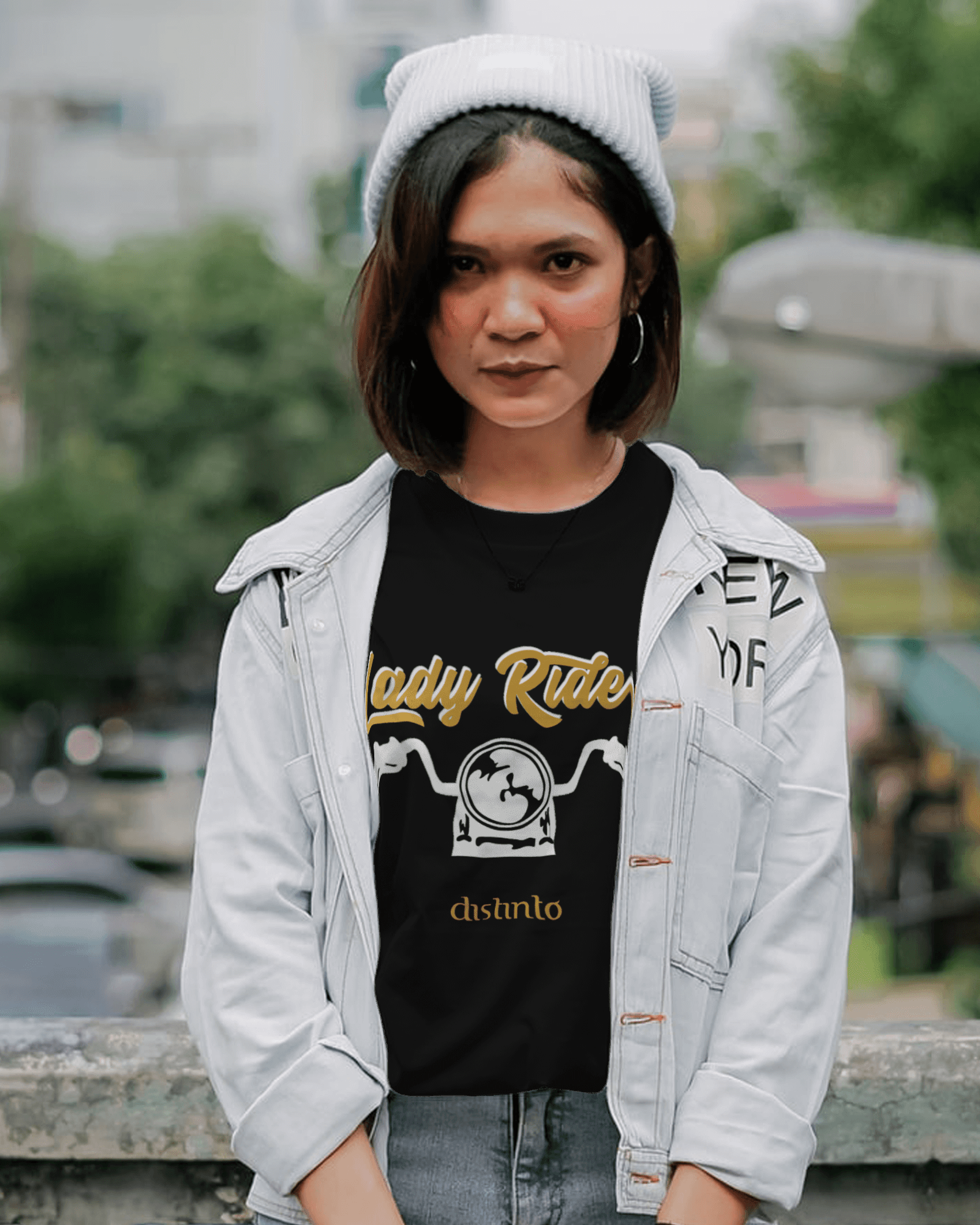 Lady Rider - T-shirt Motard