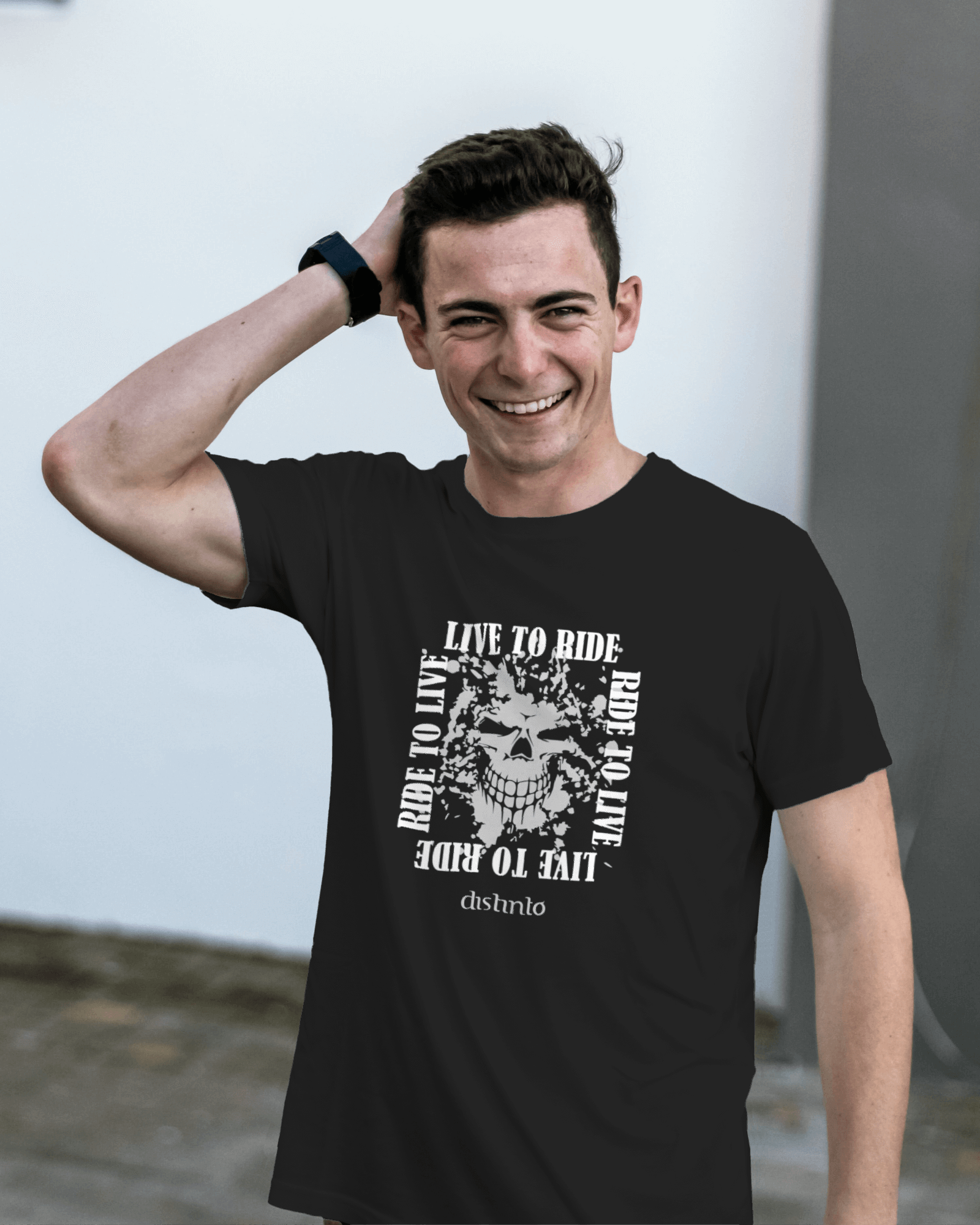 Live to Ride - T-shirt Motard