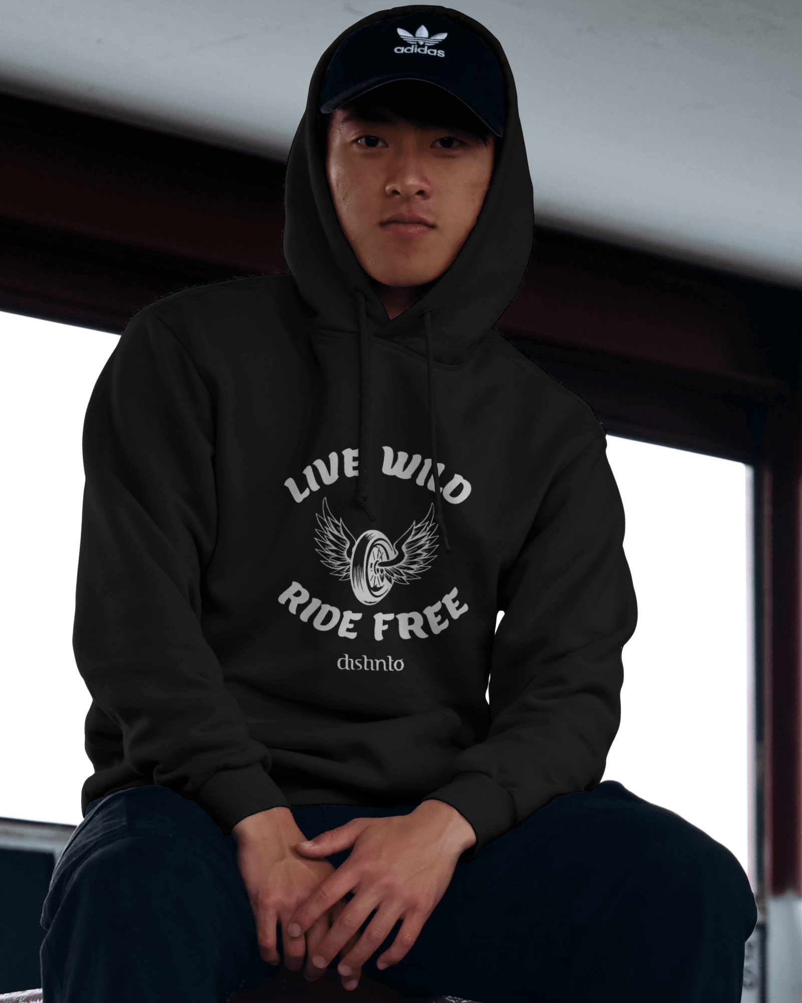 Live Wild - Sweatshirt Motard