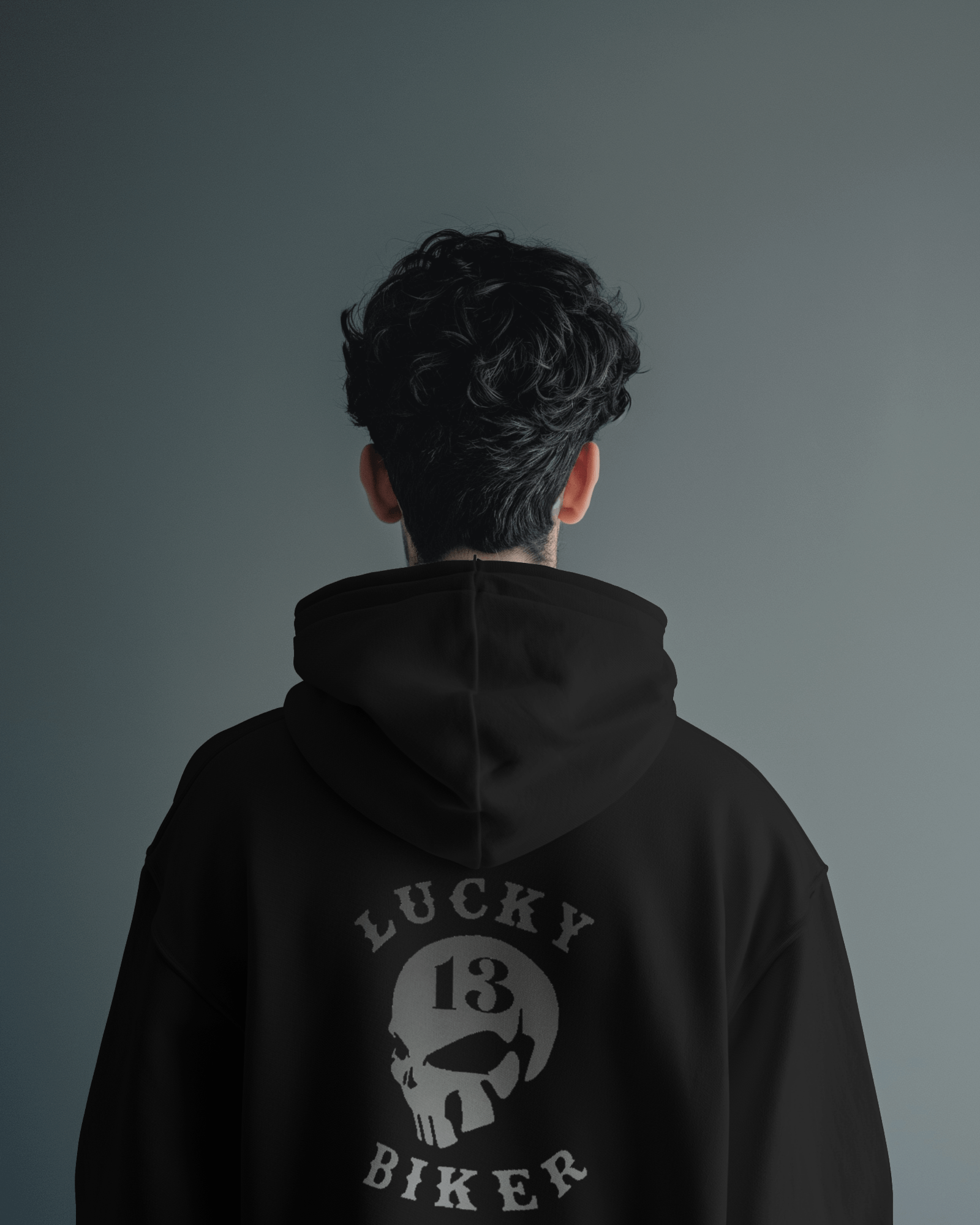 Lucky Biker (costas) - Sweatshirt Motard