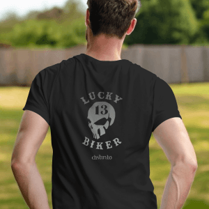 Lucky Biker (costas) - T-shirt Motard