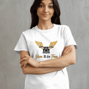 Born to be Free - T-shirt Motard