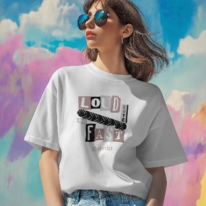 Loud, Cute and Fast - T-shirt Motard