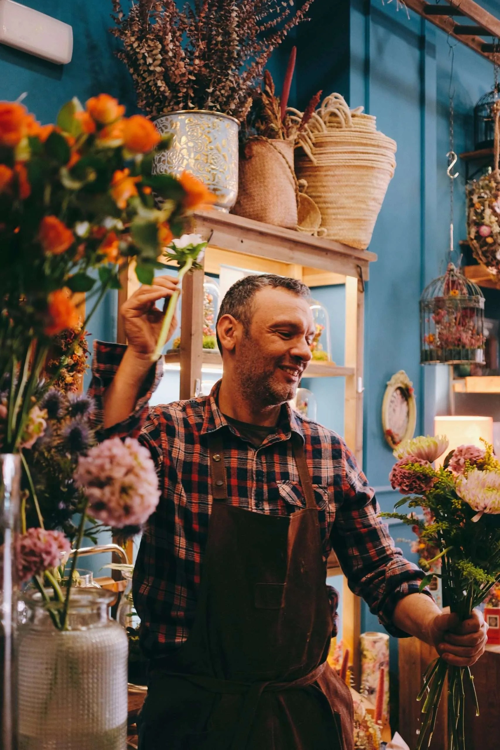 El Buen Jardinero floristería en Zaragoza de estilo alemán. Ramos, centros y arreglos florales. Envío a domicilio