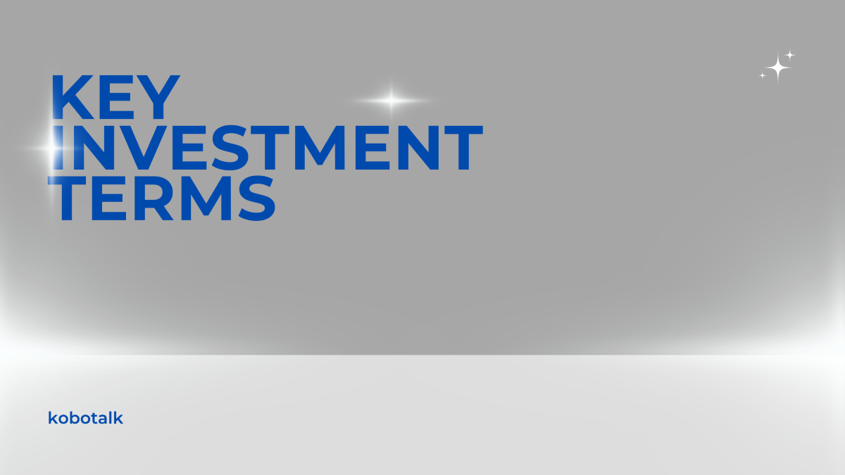 Key Investment Terms You Should Know