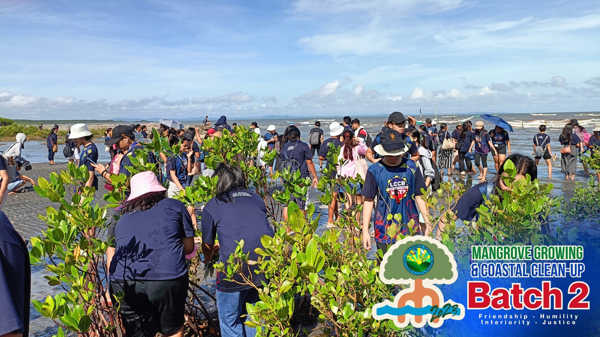 LCCB NSTP & IEAP Nurtures Mangrove Conservation with Second Batch of Planting and Coastal Clean-up Initiative