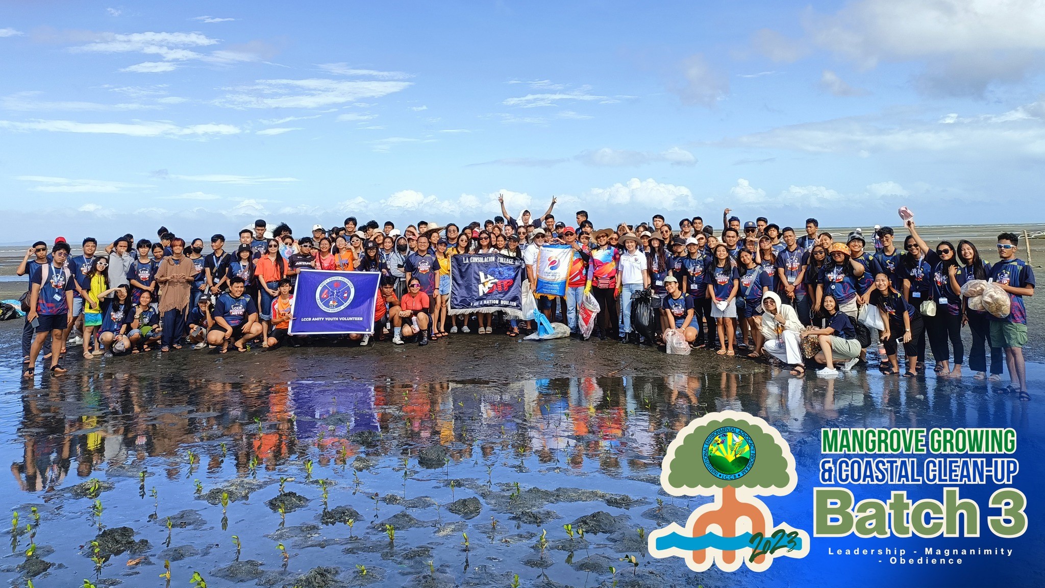 LCCB NSTP and IEAP Conclude Successful First Semester Mangrove Growing and Coastal Clean-up Series with Third Batch