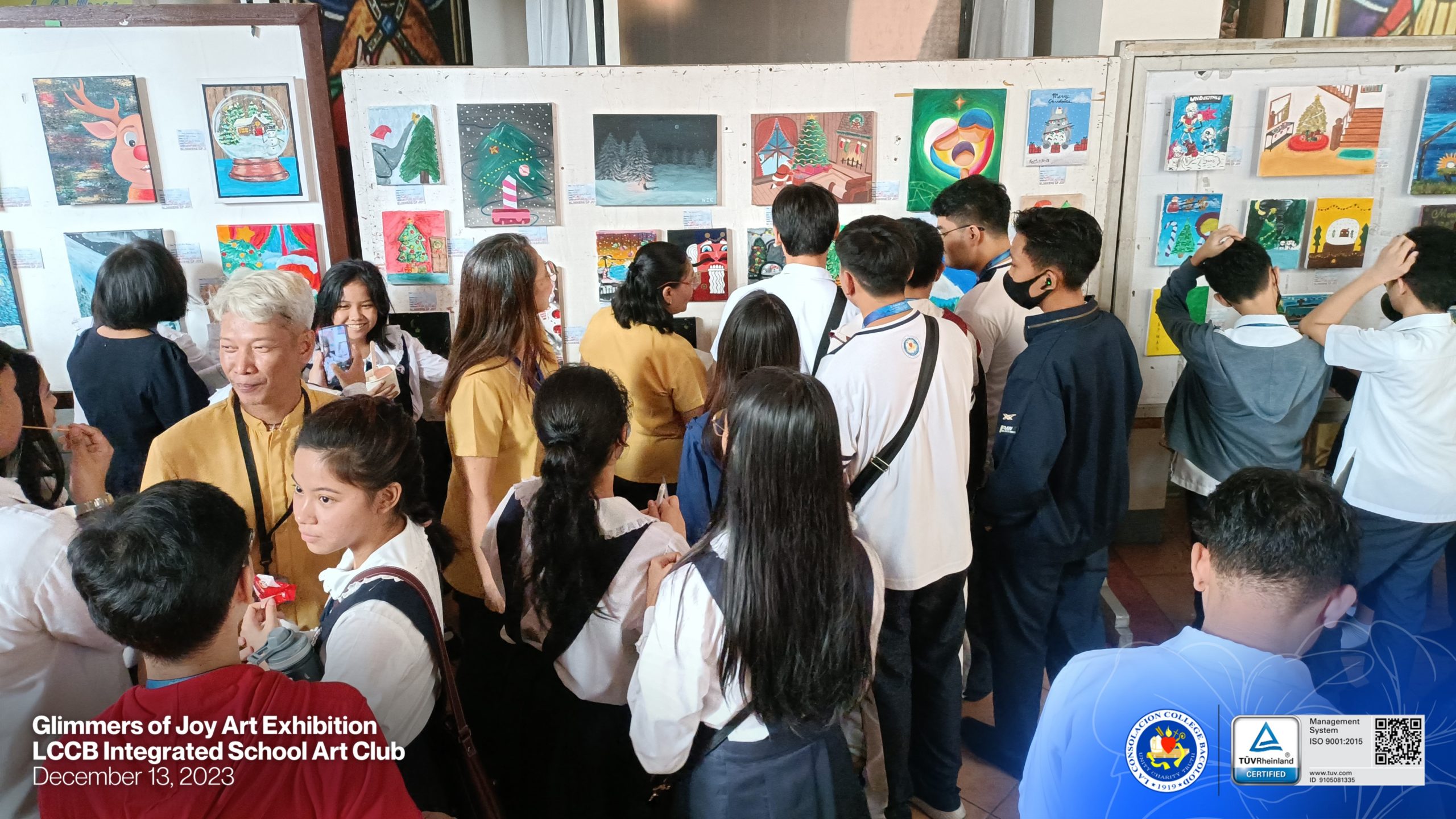 LCCB Integrated School Art Club Unveils “Glimmers of Joy” Christmas-Inspired Art Exhibition